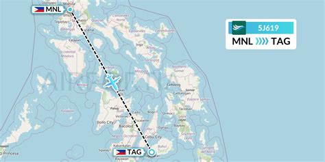 CEBU Pacific Air 5J619 (CEB619) from Manila to Tagbilaran City.